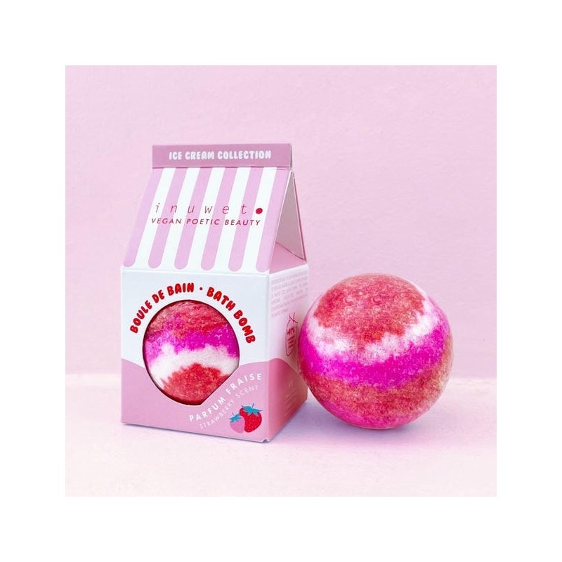 Boule de bain ICECREAM Fraise