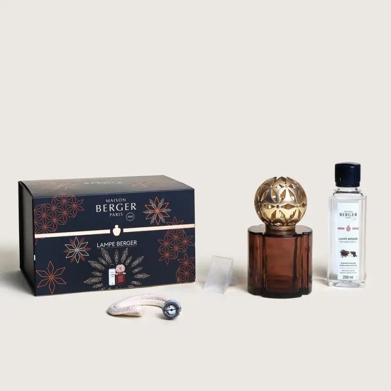 Pomelis Chocolat Coffret lampe Berger