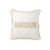 Amour Coussin blanc/doré