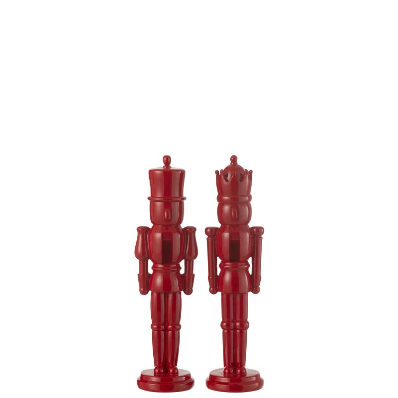 Casse Noisette Statue résine Rouge