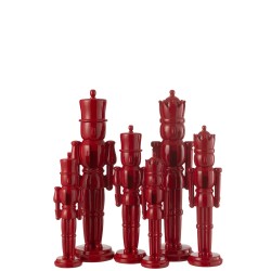 Casse Noisette Statue résine Rouge