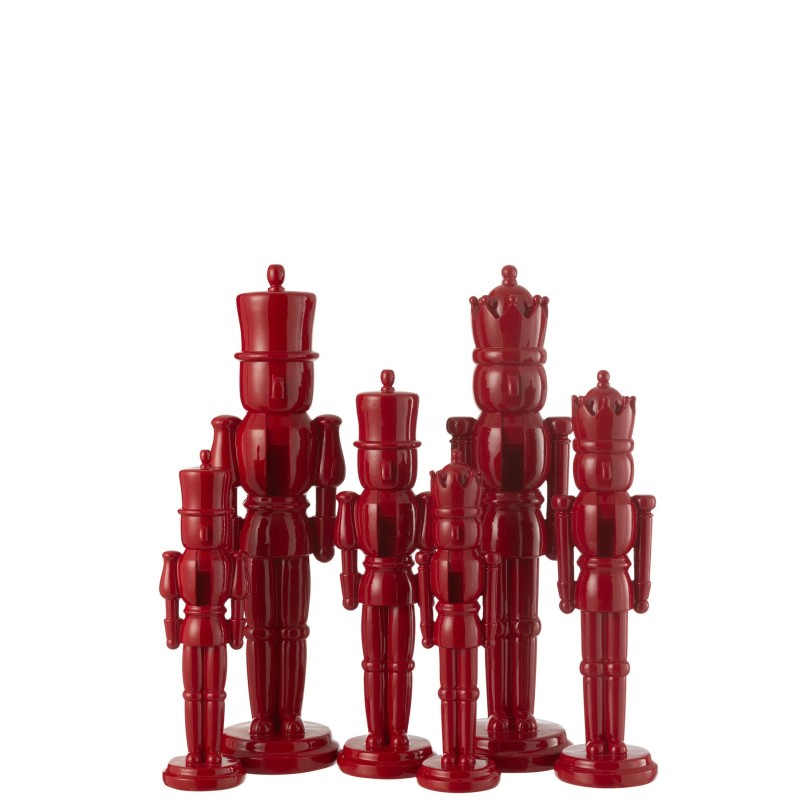 Casse Noisette Statue résine Rouge