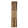 Coffret de 2 chandelles sapin - Or