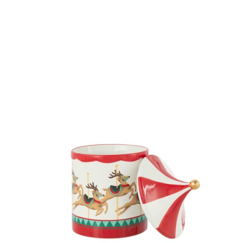 Pot bonbonnière carrousel