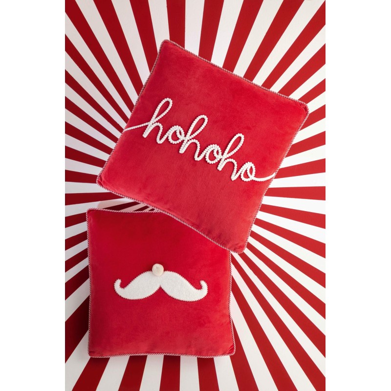 Coussin père noel Ohoho rouge