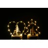 Statuette coeur/sapin de noel LED