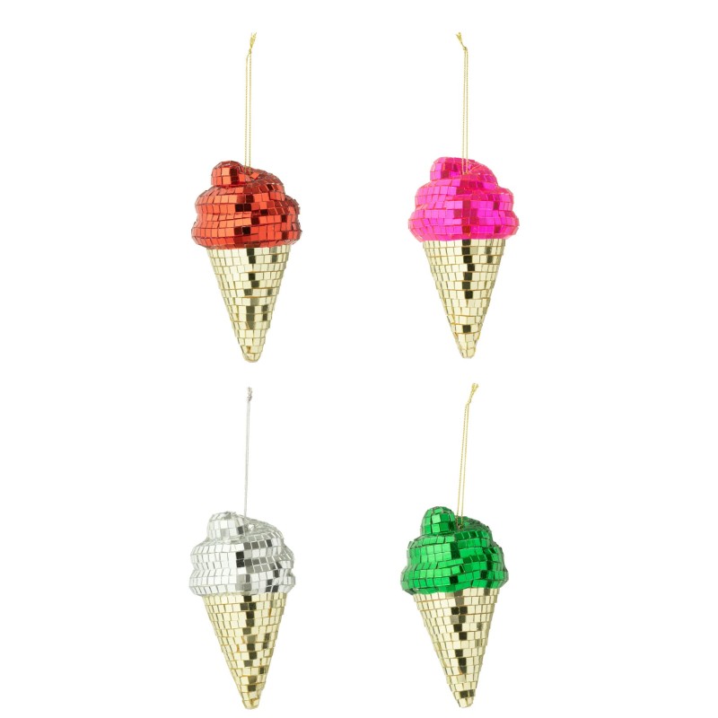 Suspension glace à facettes
