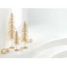 Sapin decoratif paillettes plastiques doré