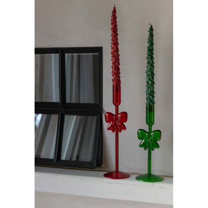 Node chandelier avec noeud Rouge s/2
