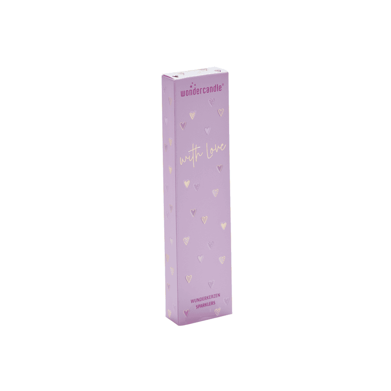 Set de 40 cierges magiques 18 cm gris/ With love