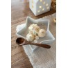 Plat Etoile Céramique Blanc S/2