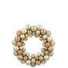 Couronne Boules De Noël Plastique Beige/Écru