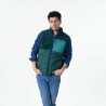 Veste bi-matières en sherpa sans manches Homme /Vert