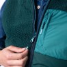 Veste bi-matières en sherpa sans manches Homme /Vert