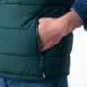Veste bi-matières en sherpa sans manches Homme /Vert