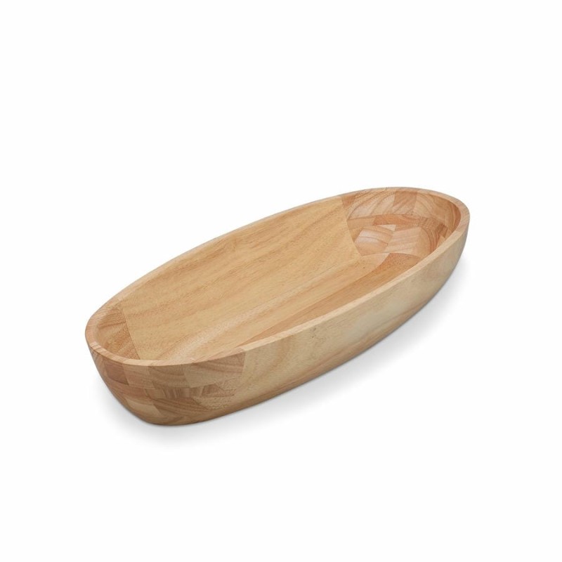 Plat à servir/ Saladier Ovale en bois essenza