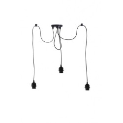 OMARA suspension 3 abat-jours en Rotin naturel