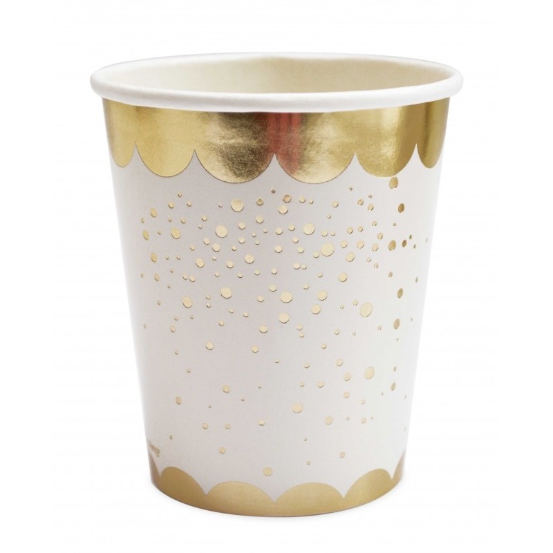 S 8 Gobelets Gold Party