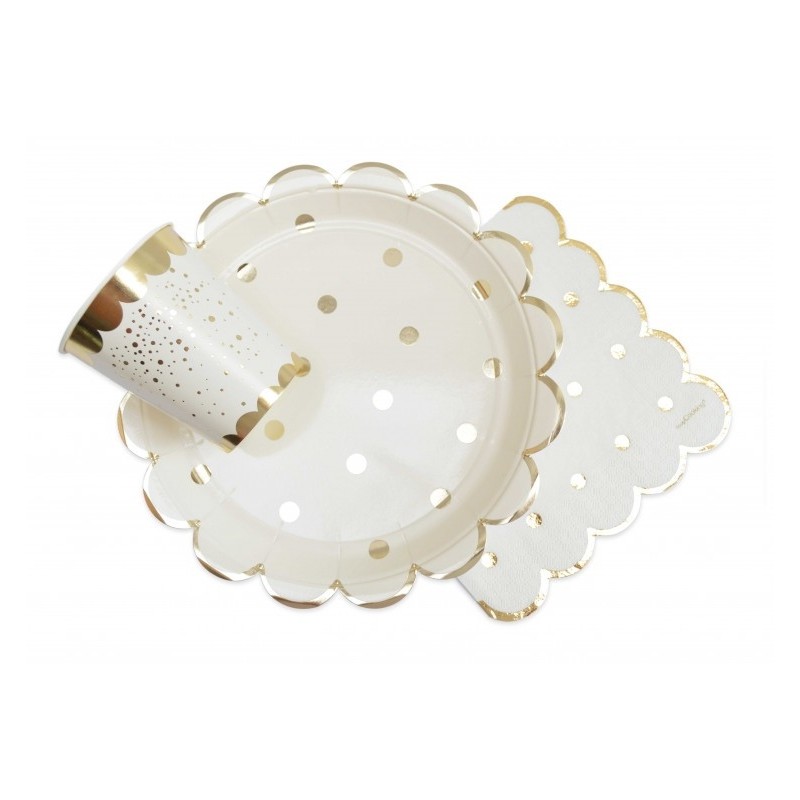 S 8 Gobelets Gold Party