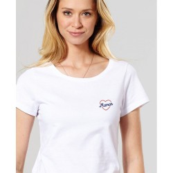 Maman coeur brodé - Tshirt Femme