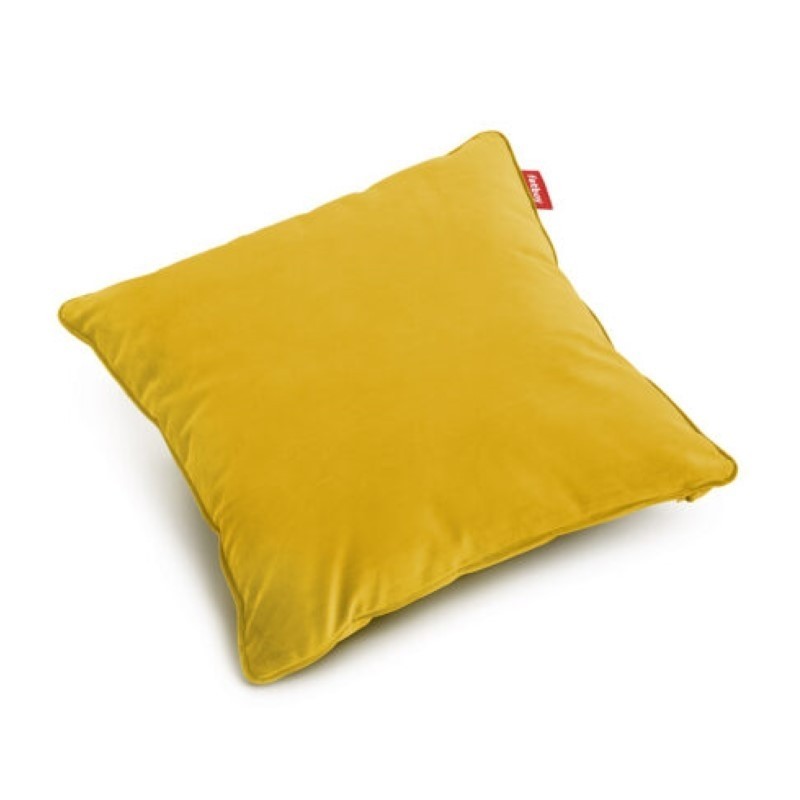 Coussin SQUARE pillow Velvet recycled Gold HONEY