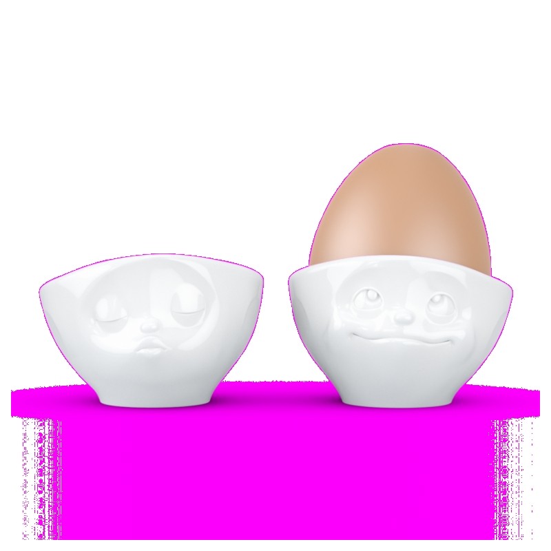 Duo de Coquetiers humeur bisou et rêveur