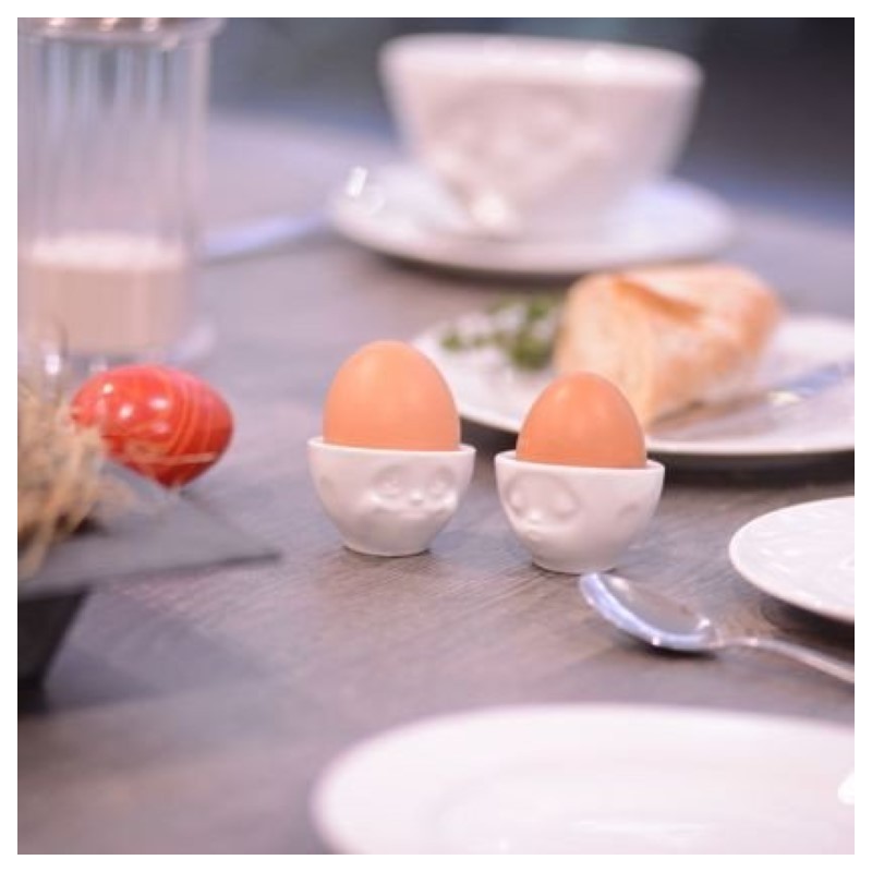 Duo de Coquetiers humeur bisou et rêveur