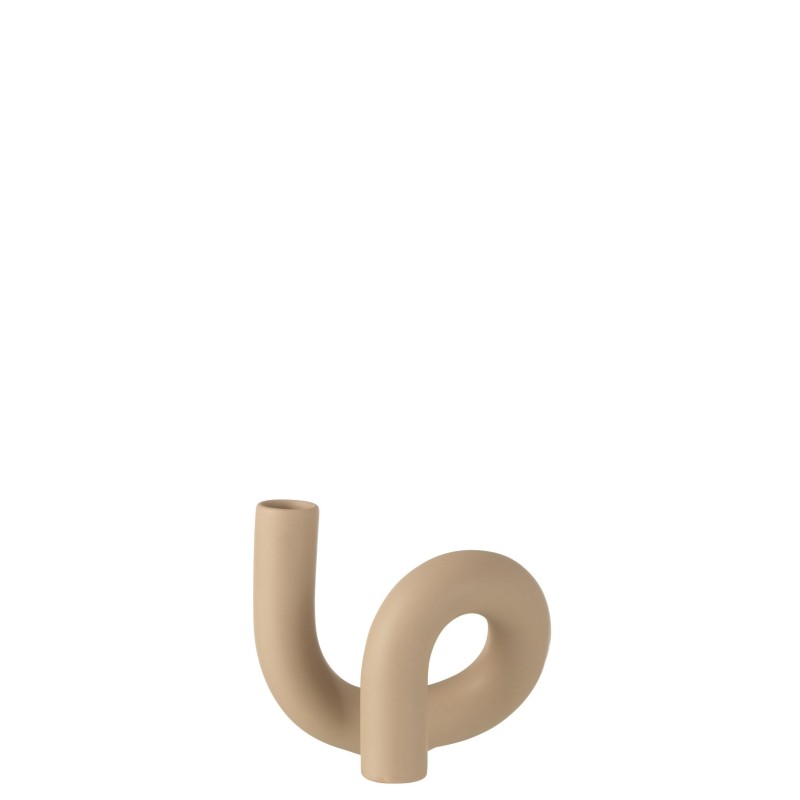 Bougeoir MIA ceramique Beige