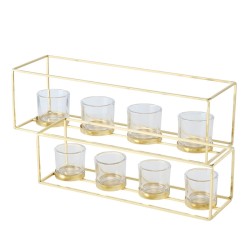 CUBIC photophore metal deco Doré