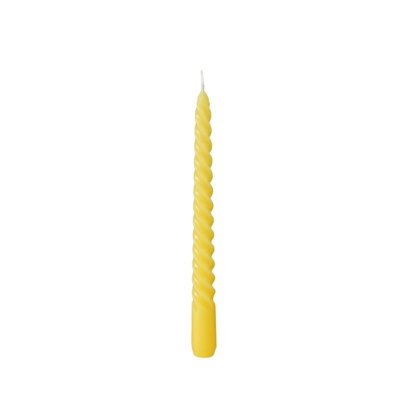 TWISTO Bougies chandelles Jaune S 6