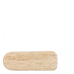 Plateau long en marbe travertin