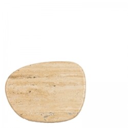 Plateau organique en marbe travertin