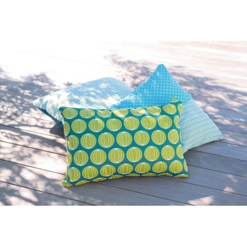 Coussin Banane 44x44 Vert Opaline