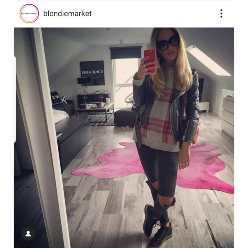 Peau de vache teinte rose 3-4m2