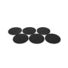 Sous verres aspect cuir Noir Dentelle S/6