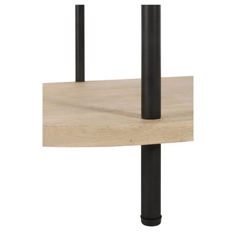 Table De Salon MANGO 2 Etages Bois De Manguier Fer