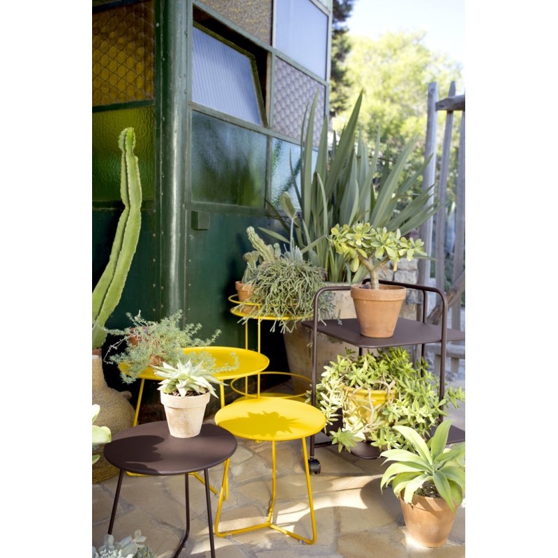 Gueridon ALFRED Desserte sur roulettes Cactus
