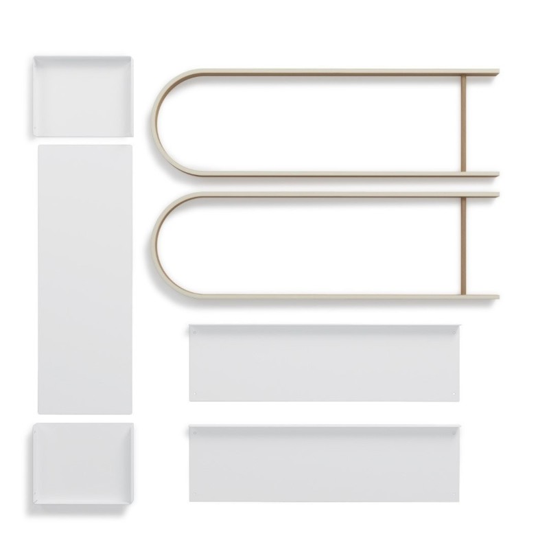 BELLWOOD jardinière Blanc naturel