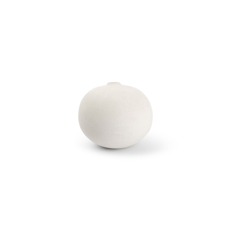 BULLET vase boule Blanc Ivoir