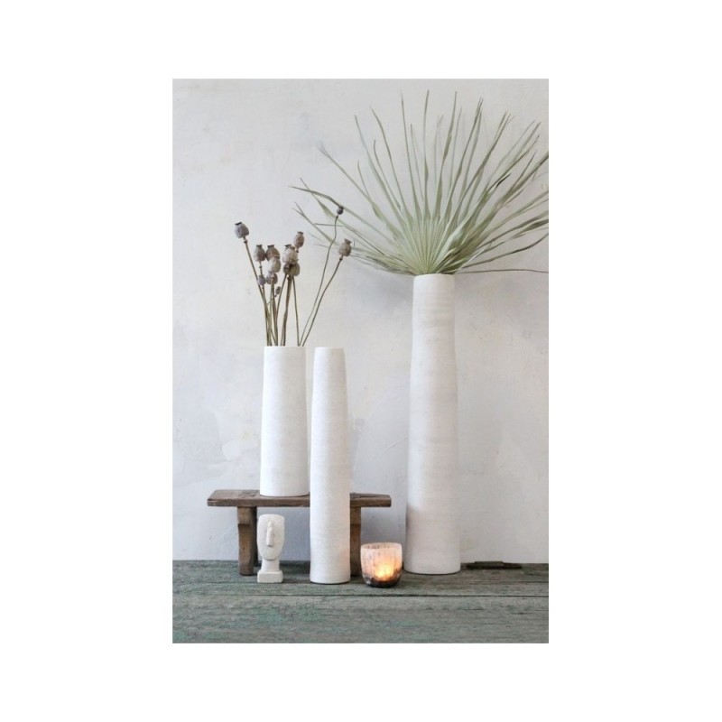TUBA Vase en grès Ivoir