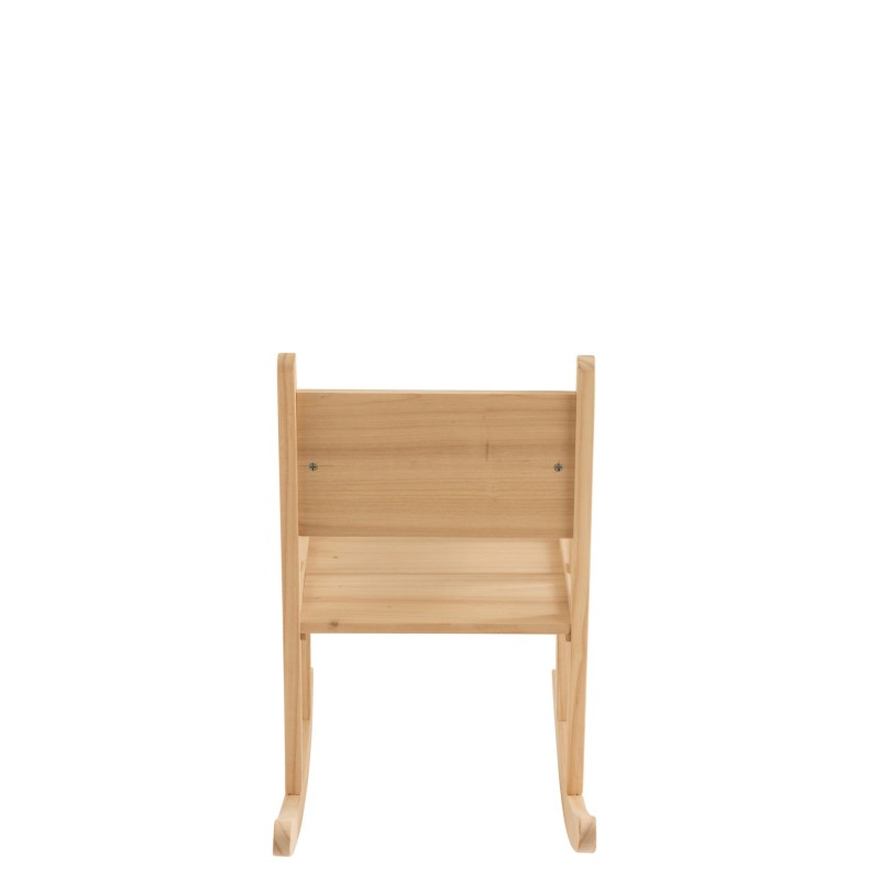 Chaise À Bascule Enfant Bois De Pin Naturel