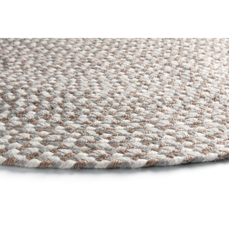 Tapis d extérieur Recyclé Madeira Beige Blanc Gris