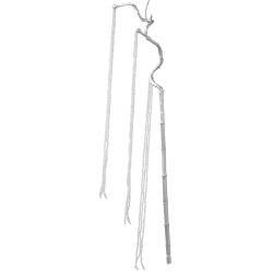 Branche   Suspension Perles Strass Plastique Blanc