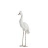 Grue Plumes Blanc Argent Small