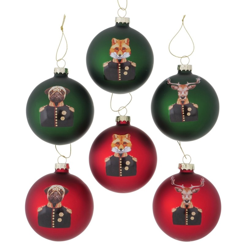 William Boule de noël Rouge/Vert