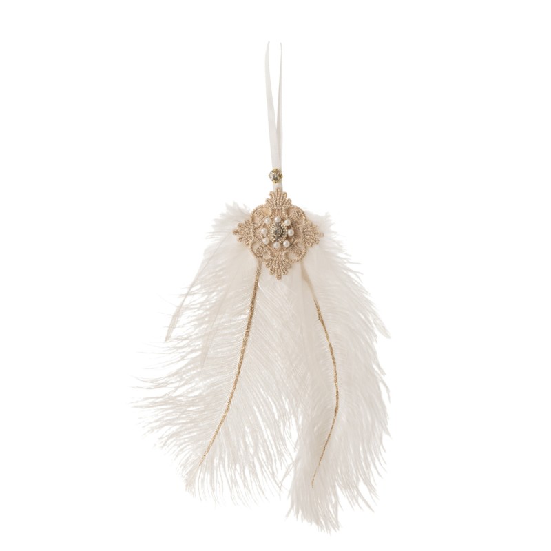 MARILYN suspension plumes perles