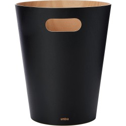 WOODROW Poubelle Charcoal   Naturel
