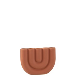 Arc chandelier 5 bougies Terracotta Rosé