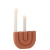 Arc chandelier 5 bougies Terracotta Rosé