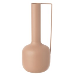 Obi Vase metal vieux rose